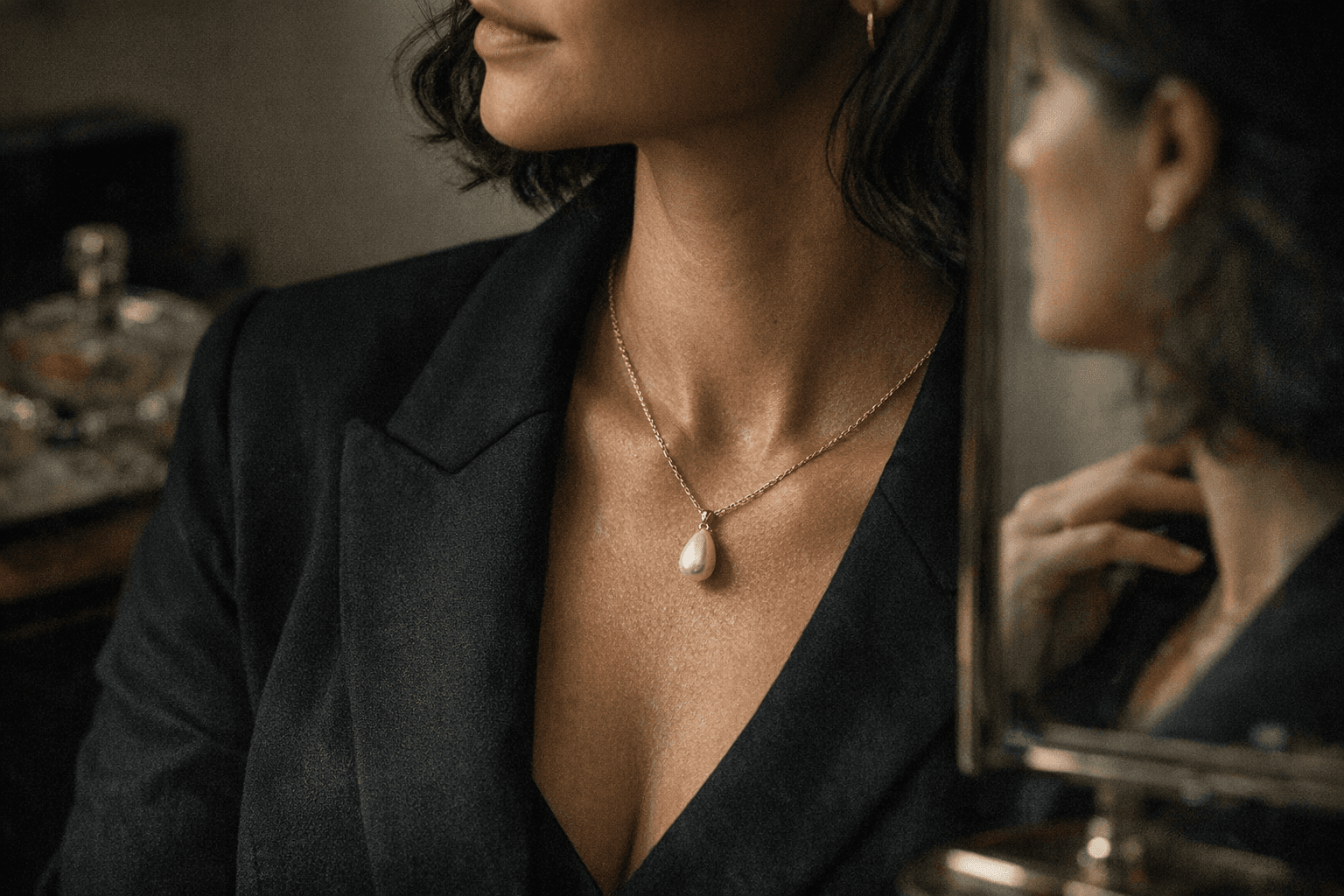 Neckollatage makes a case for one intentional necklace silhouette