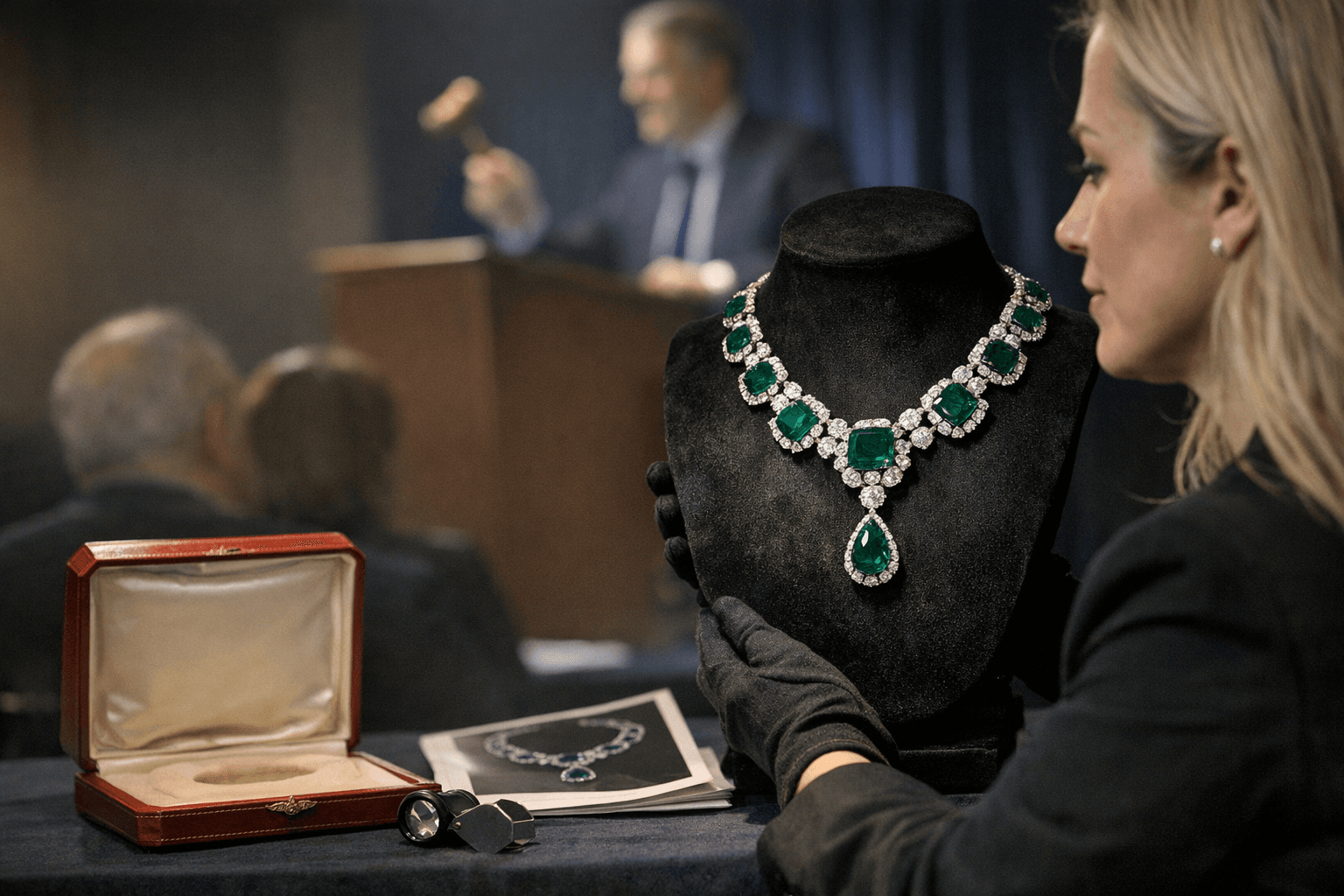 Wilsons Auctions April sale led by rare Cartier emerald necklace