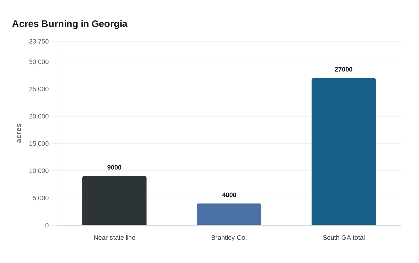 Acres Burning in Georgia