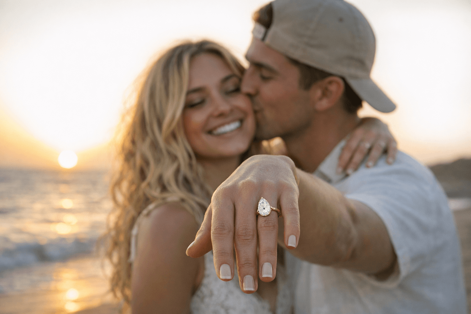 Anna Sitar and Josh Brubaker Announce Engagement With Pear-Shaped Diamond Ring