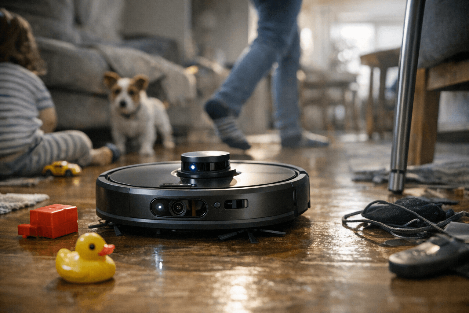 די ג’יי איי רומו פי: שואב רובוטי עם ניווט מדויק וזיהוי מכשולים