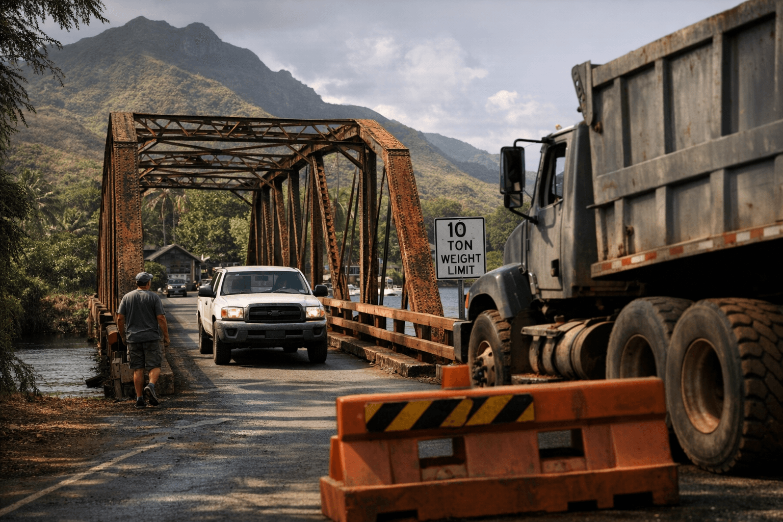 Niumalu Bridge reopens in Nāwiliwili with 10-ton limit, replacement planned for 2027