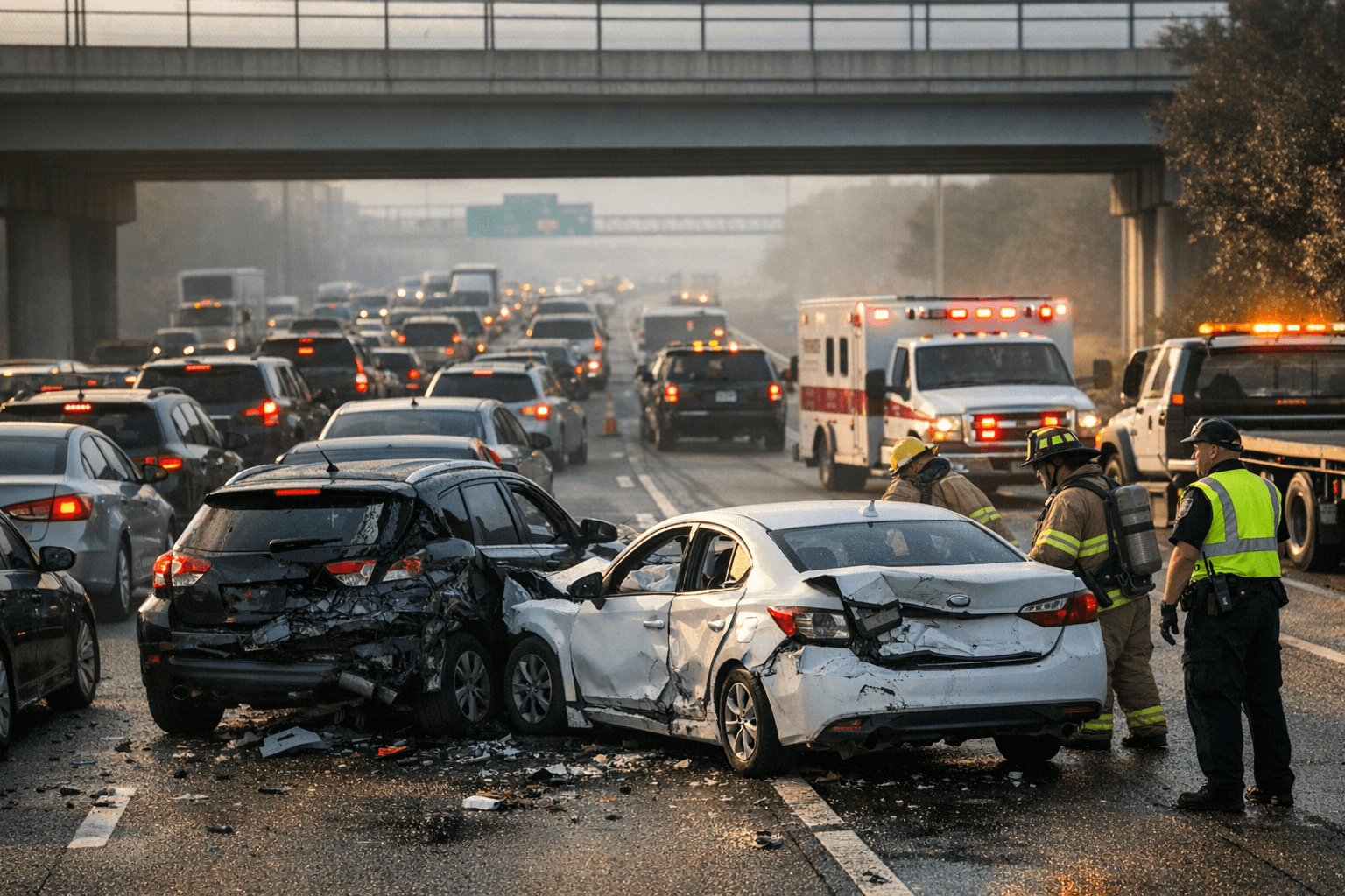 Crash blocks three lanes near SR-436 and I-4, morning delays build