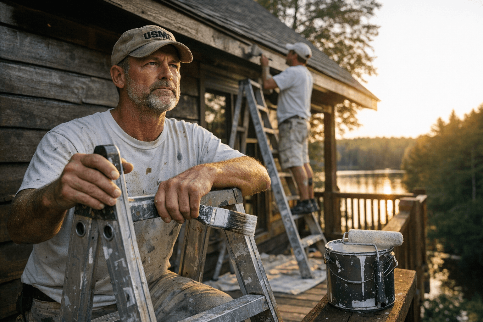 Crystal Falls Marine veteran builds Northwoods Painting Services with quality focus