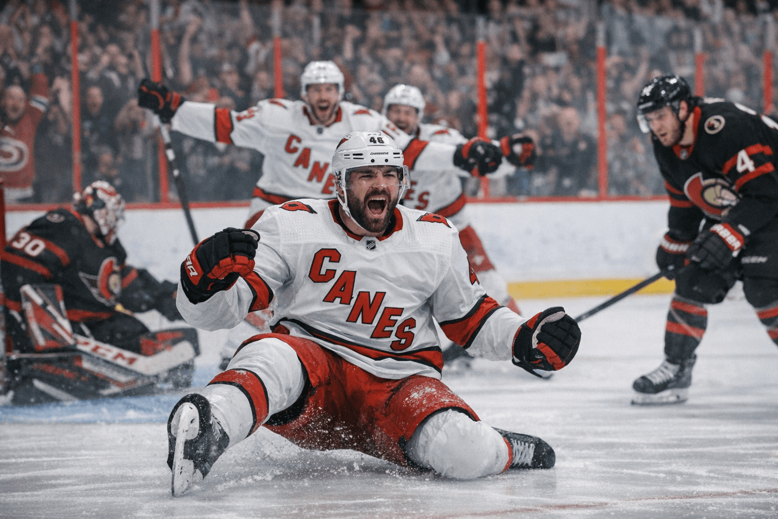 Martinook’s double-overtime goal lifts Hurricanes past Senators, 2-0 lead