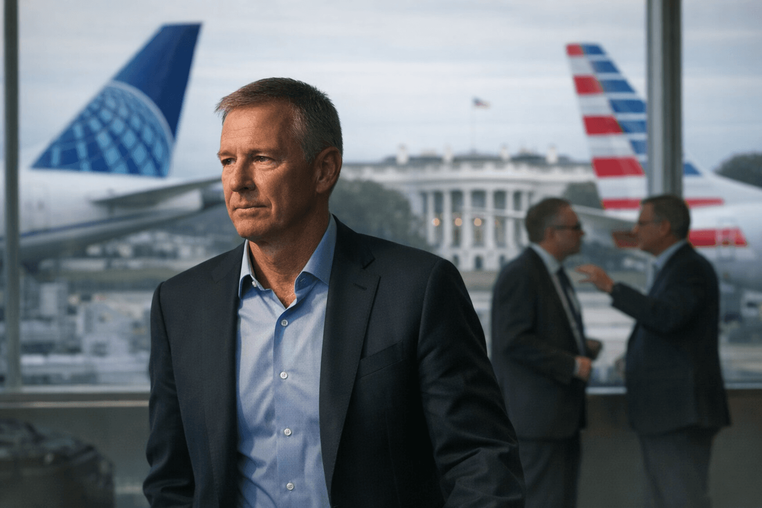 United CEO downplays American merger rumors as White House doubts deal
