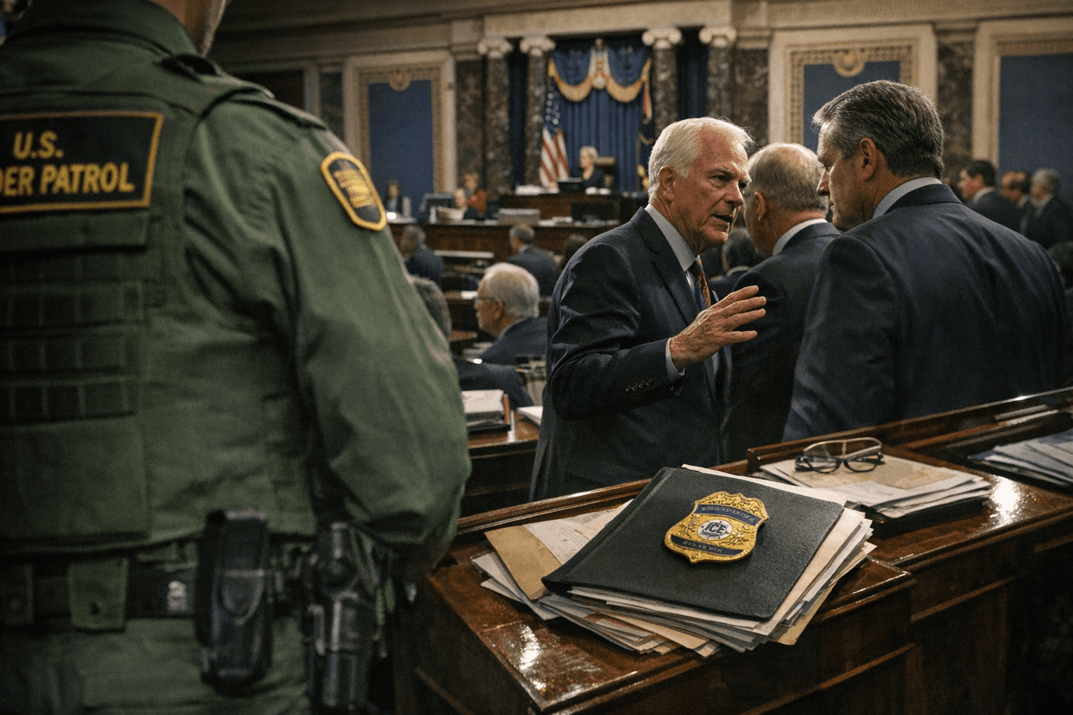 Senate begins marathon votes on Republican plan to fund immigration agencies