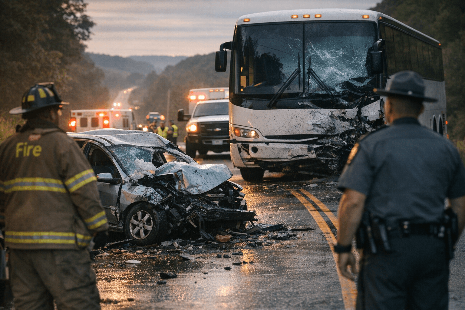 Killbuck man dies after passing bus in no-passing zone crash