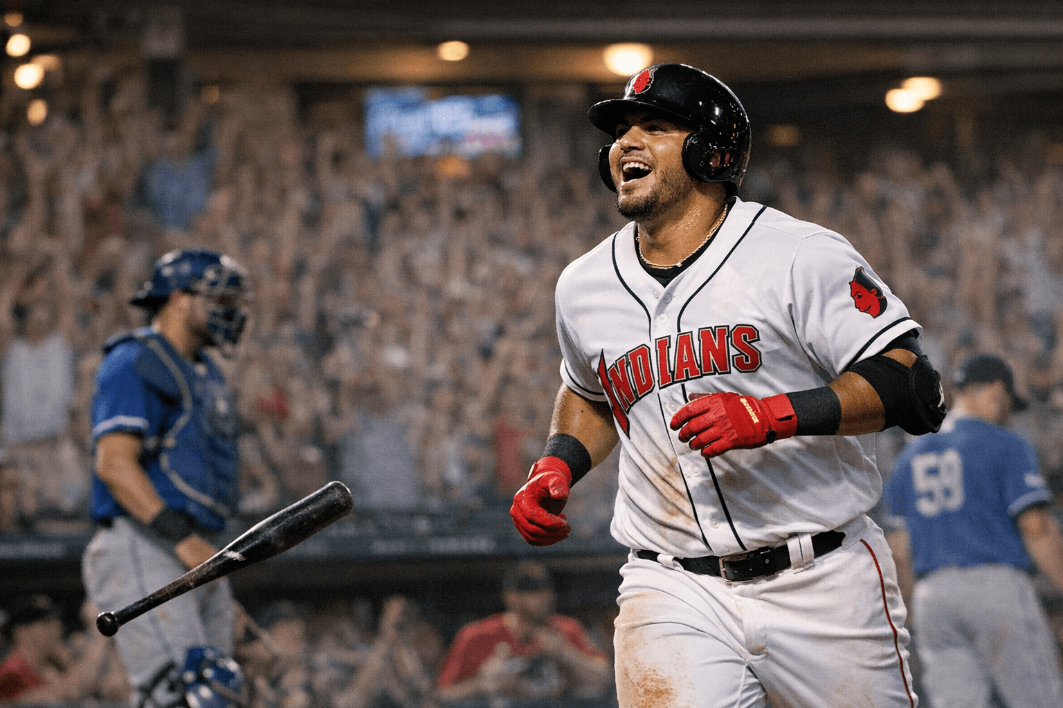 Indians outslug Saints, Rafael Flores Jr. blasts 466-foot homer in 7-5 win