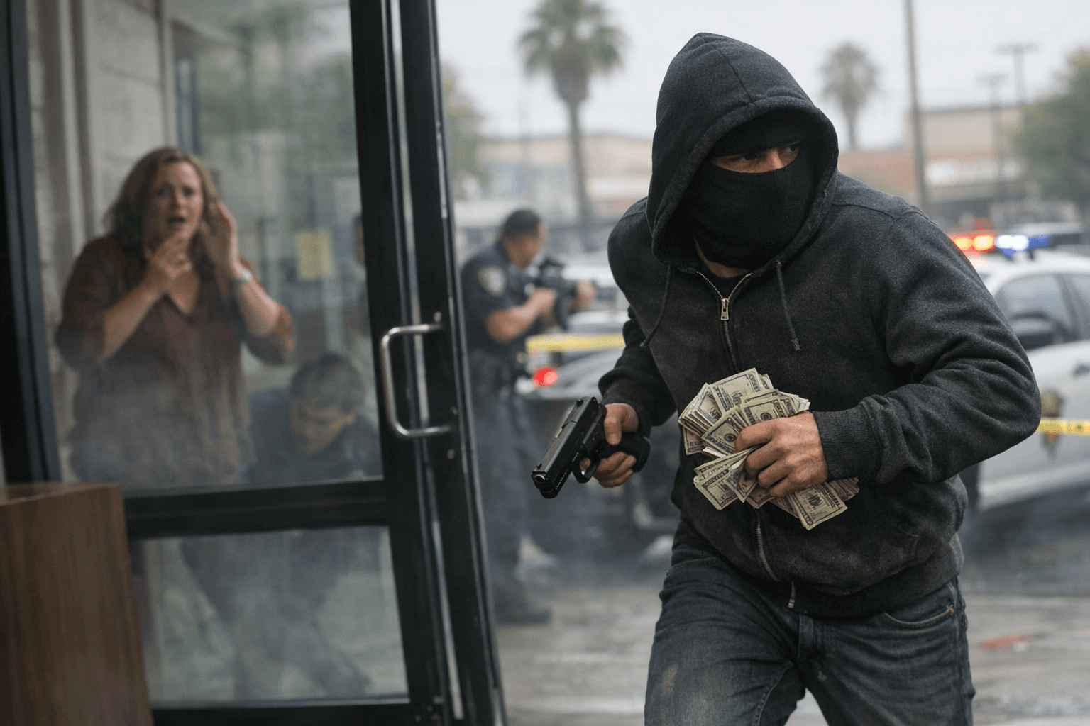 Armed suspect robs Fresno bank, escapes with undisclosed cash on foot