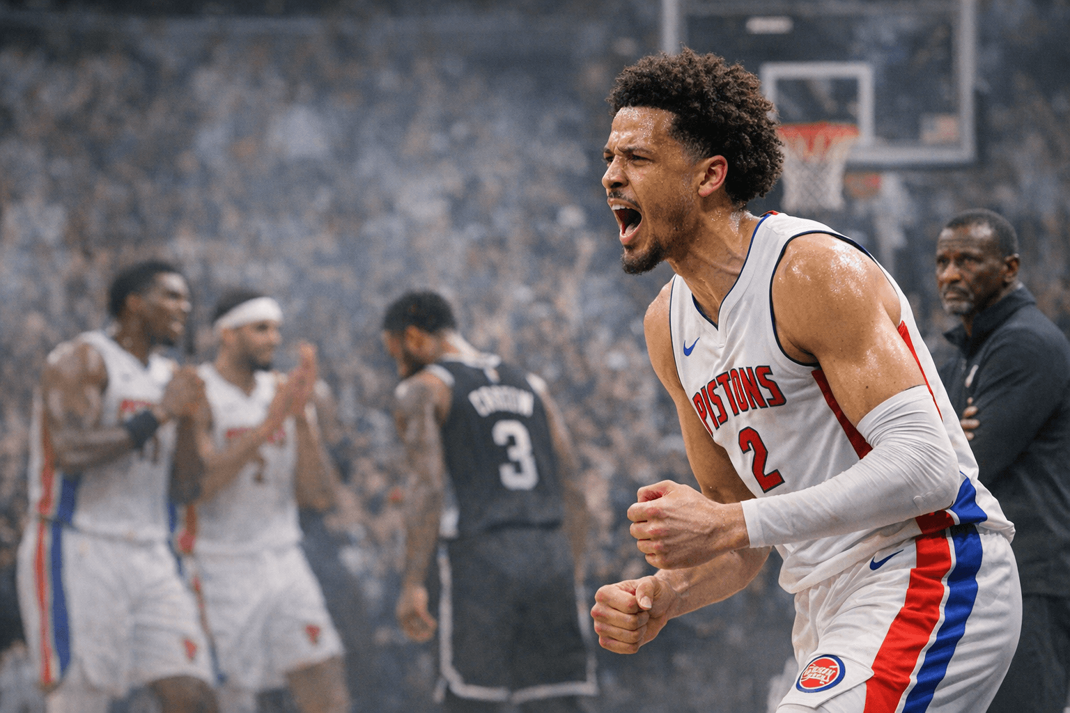 Cade Cunningham sparks Pistons’ Game 2 rout, but questions linger