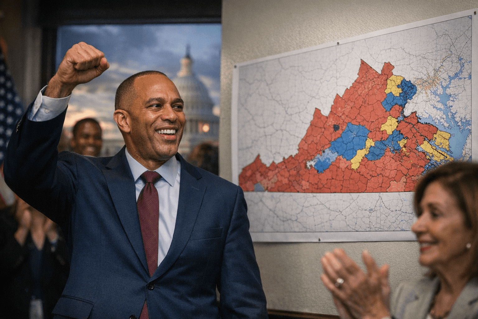 Jeffries wins Virginia redistricting battle, earning Pelosi’s praise
