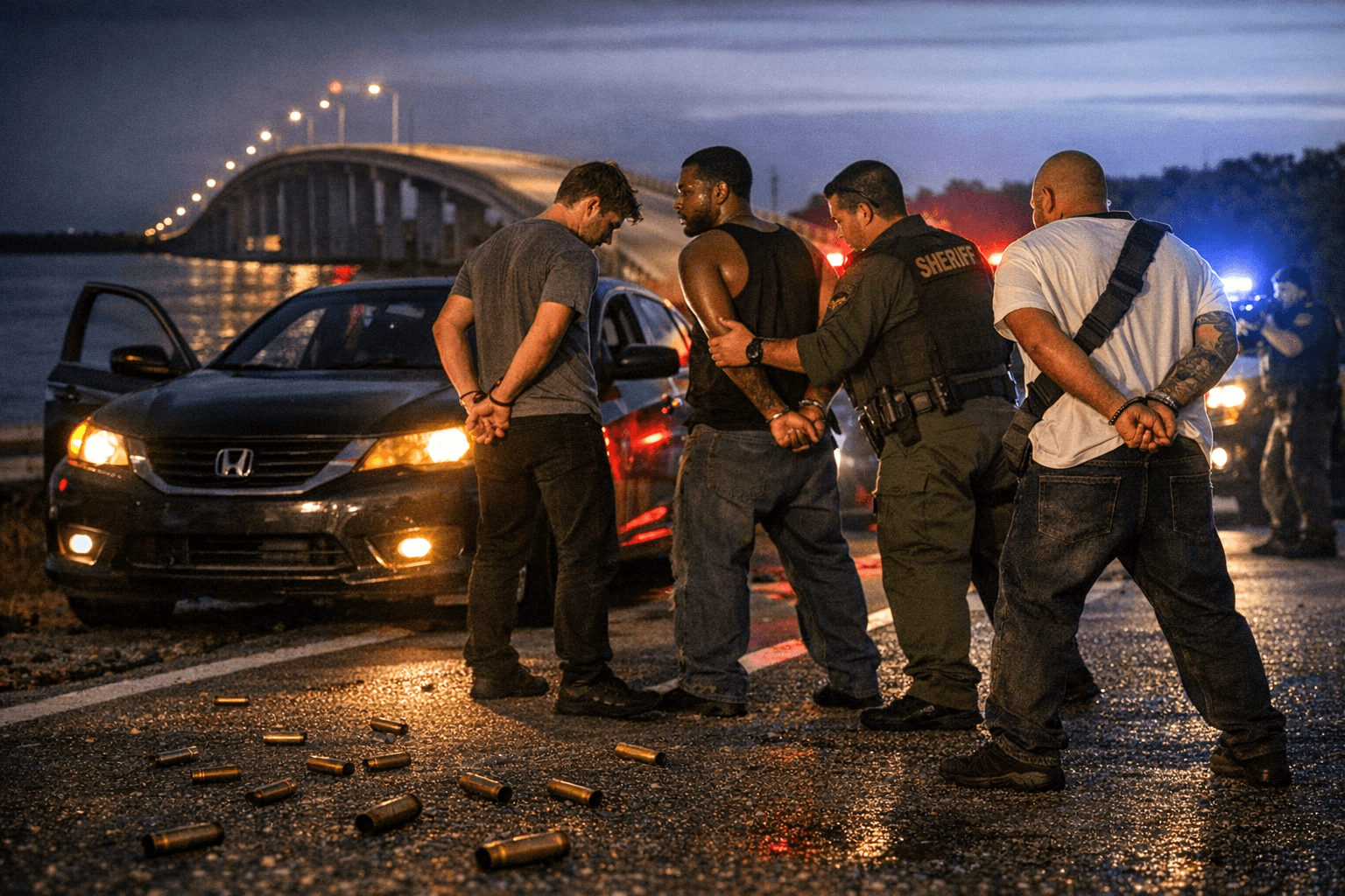 Three men arrested after shots fired near Card Sound Bridge