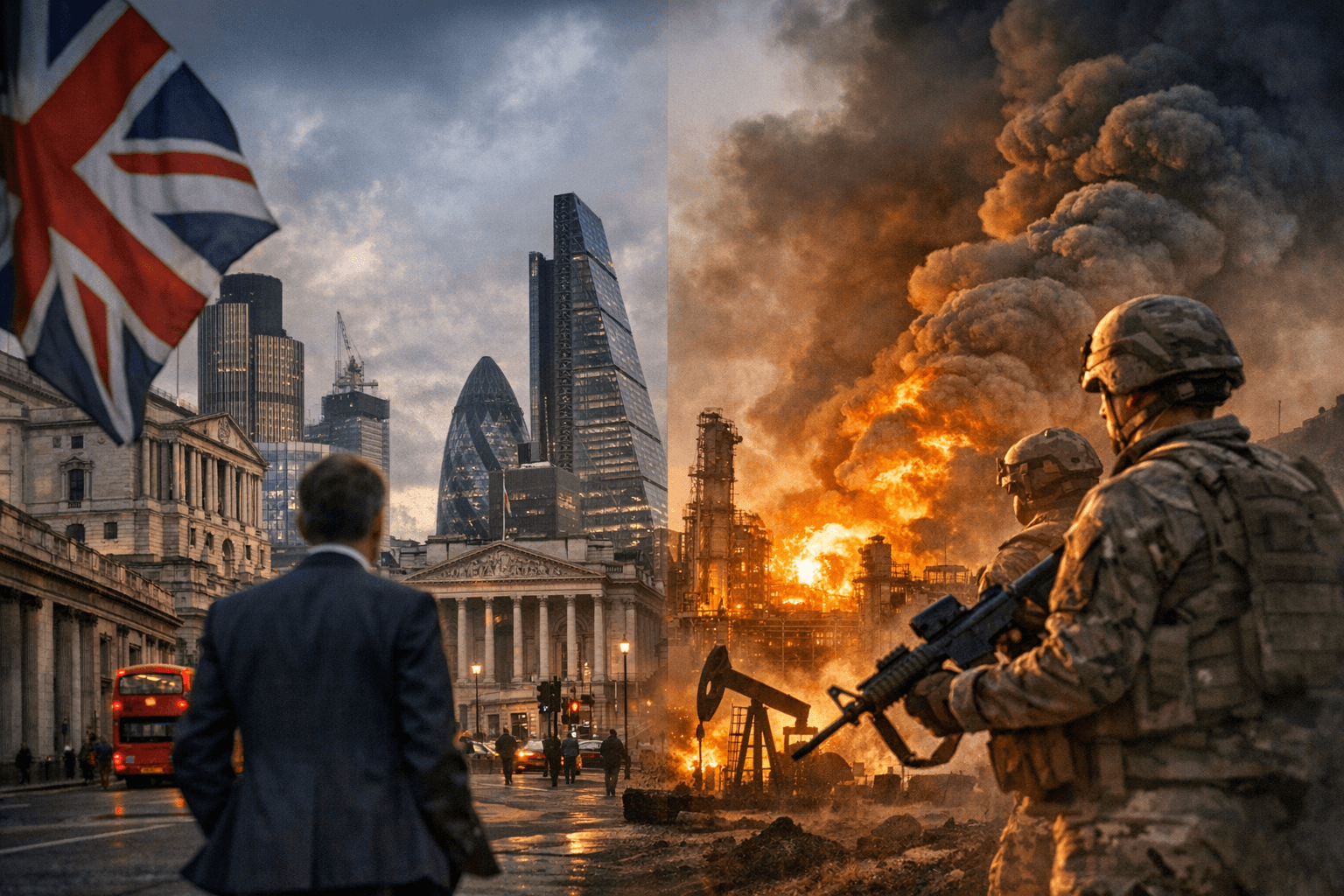 UK borrowing falls, but Iran conflict threatens fiscal outlook