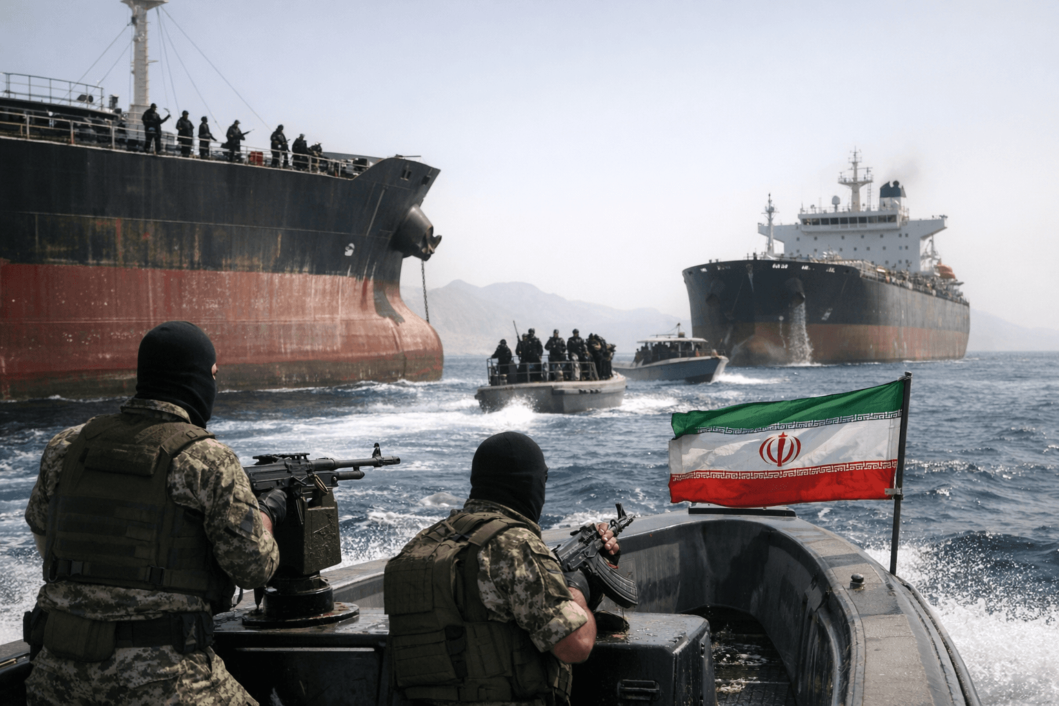 Iran seizes two cargo ships in Strait of Hormuz amid ceasefire