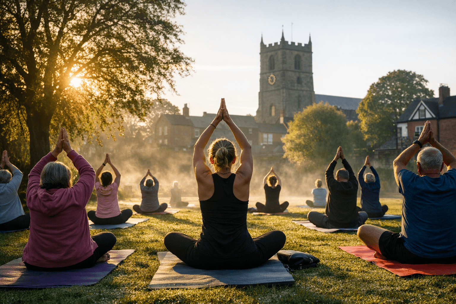 North Shropshire gets first free Park Yoga sessions in Market Drayton