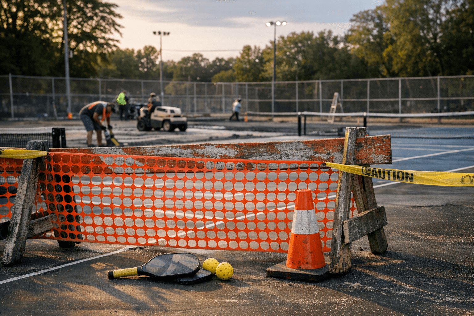Harrison pickleball courts closed for maintenance amid tennis repairs