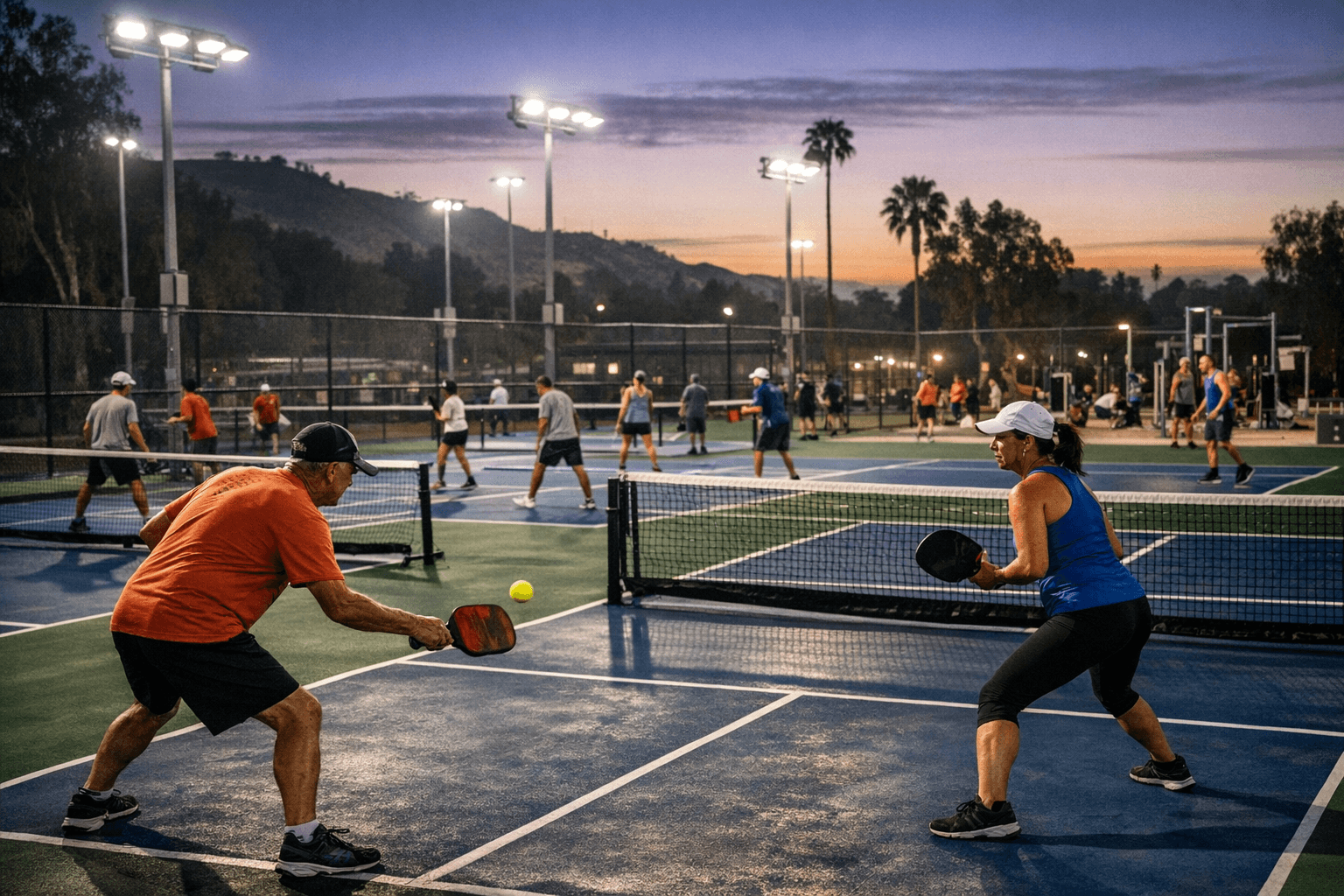 Orange to open 10 lighted pickleball courts, fitness circuit at Hart Park