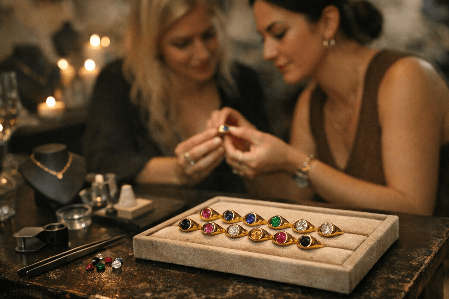 Emily Warden Designs and Misfit Diamonds launch birthstone signet rings