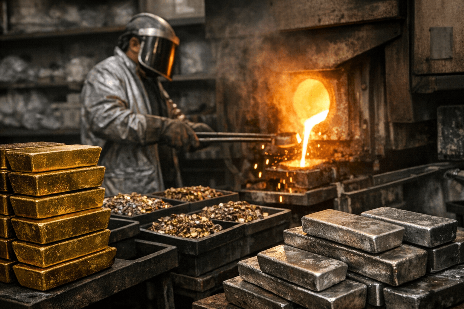 Refiners Face Metal Backlogs as Gold and Silver Prices Surge