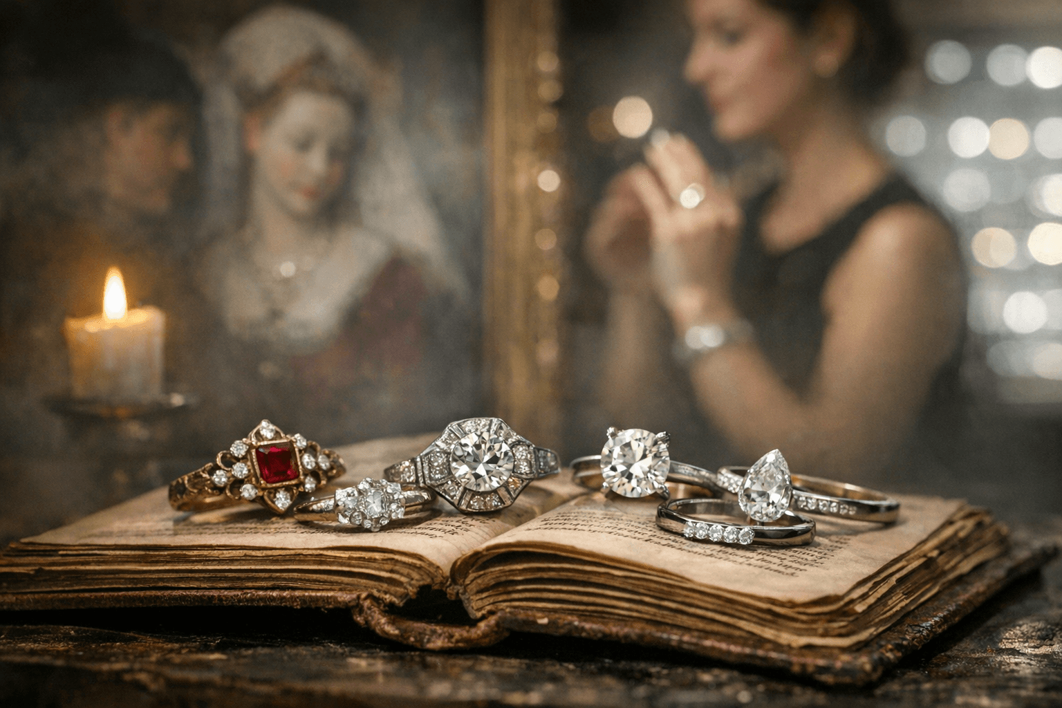 Rings That Rock traces diamond ring history from the 15th century to today