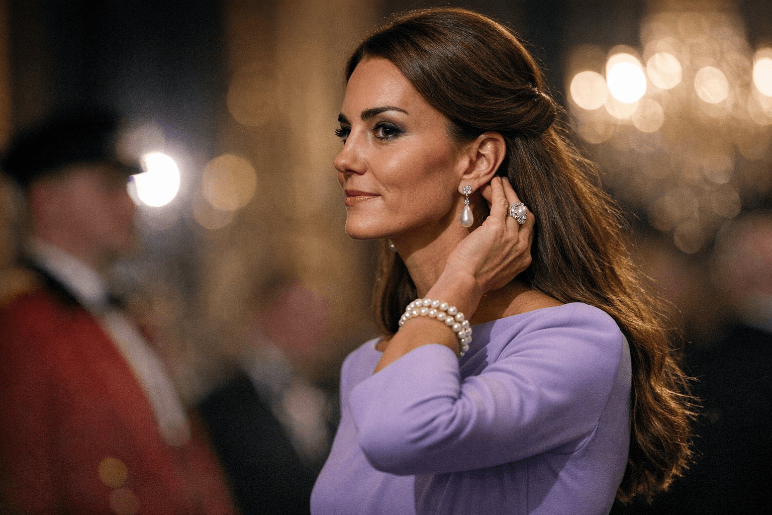 Kate’s Lilac Safiyaa Dress and Pearl Heirlooms Define Royal Elegance