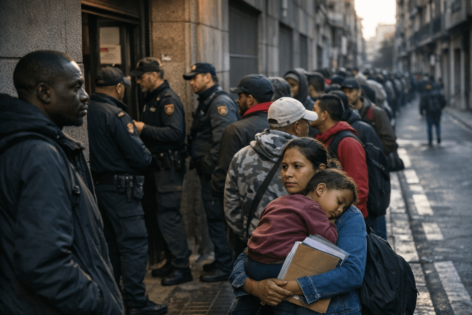 Spain's migrant regularization drive sparks political fight amid long queues