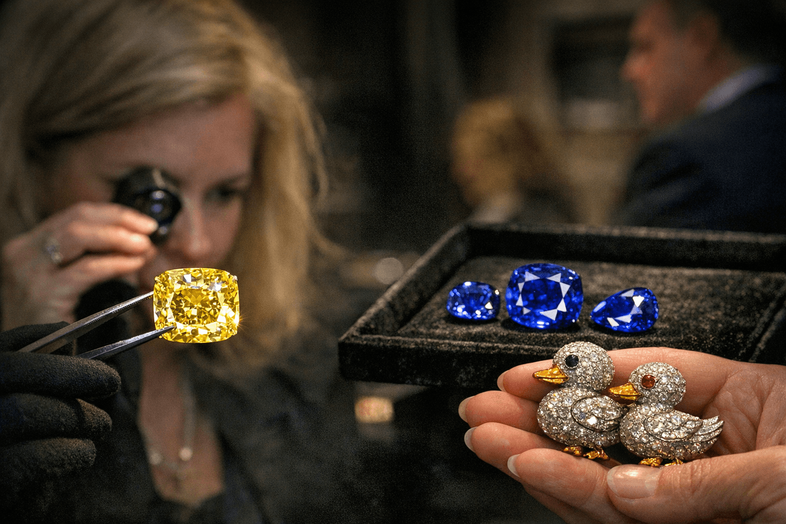 Heritage’s spring sale spotlights rare fancy diamonds, Kashmir sapphires, Cartier duck brooches