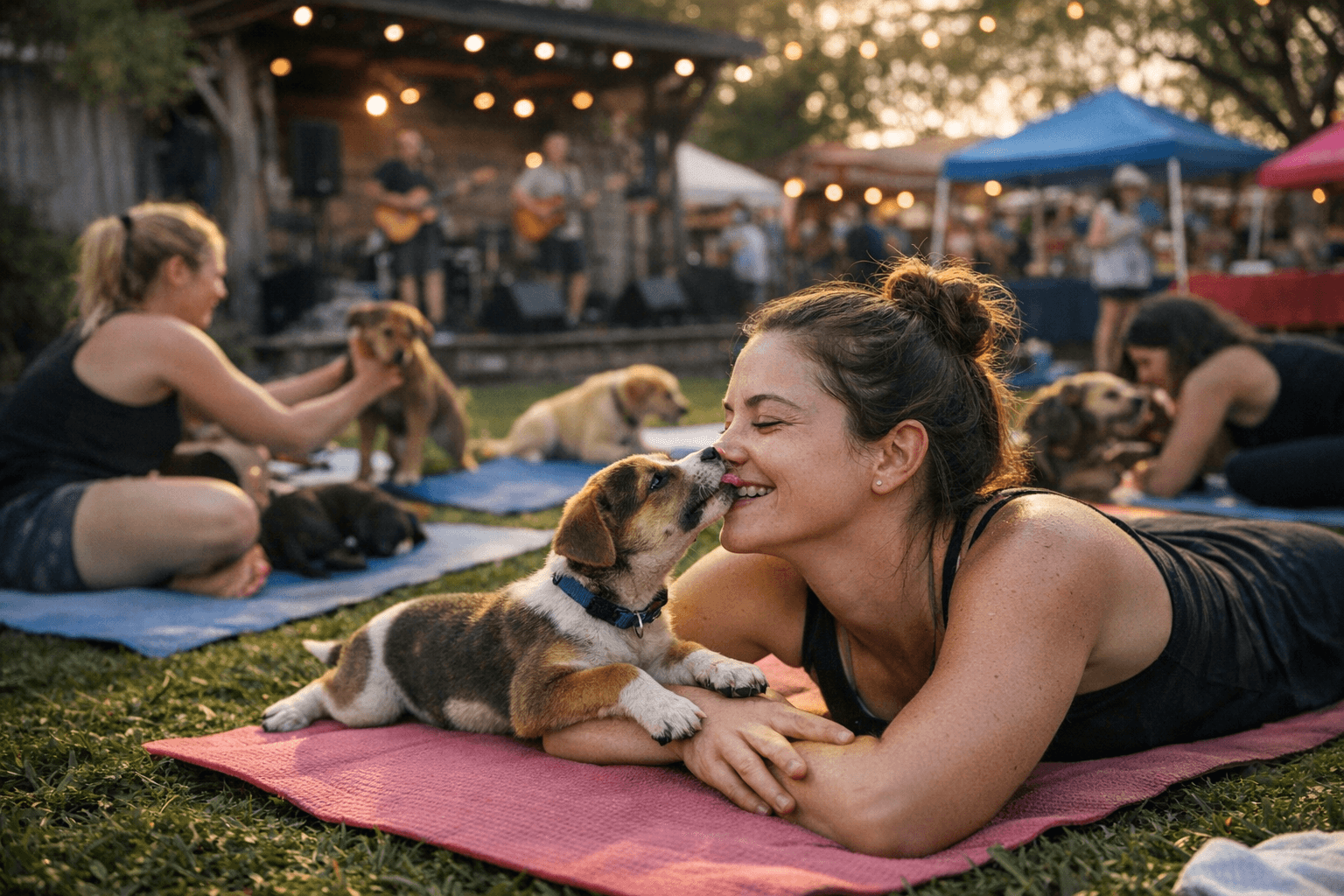 Puppy yoga, live music and vendors headline North Myrtle Beach block party