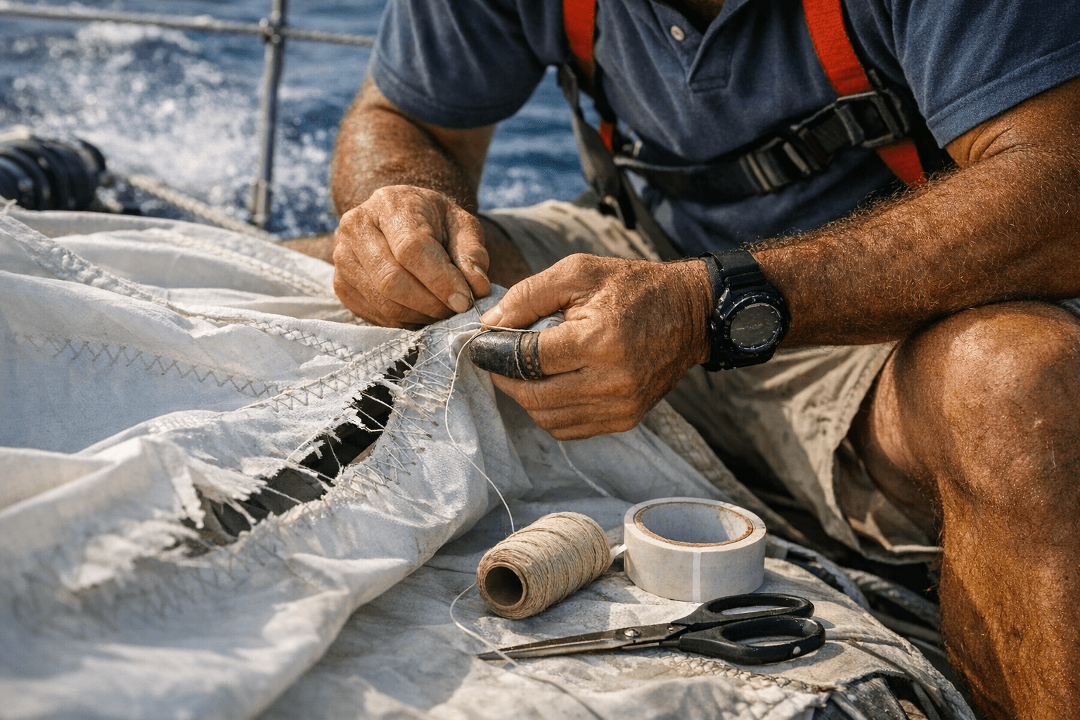 Emergency Sail Repairs, Proactive Care Keep Sails Strong Longer