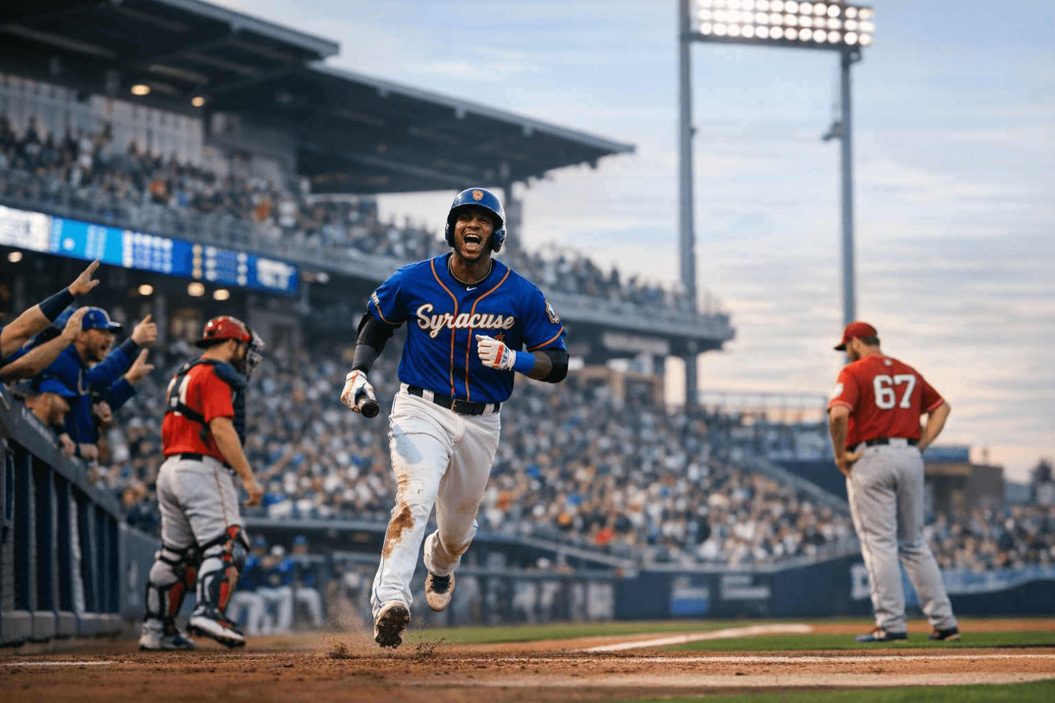 Ronny Mauricio hits three homers as Syracuse crushes Worcester 12-3