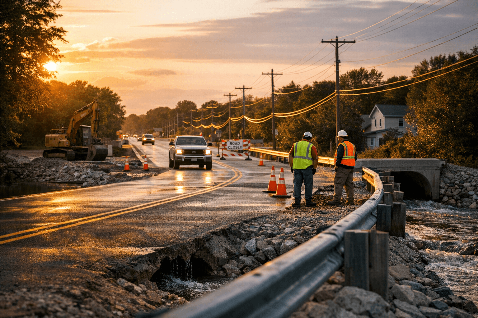South Airport Road reopens after flood repairs and safety inspections