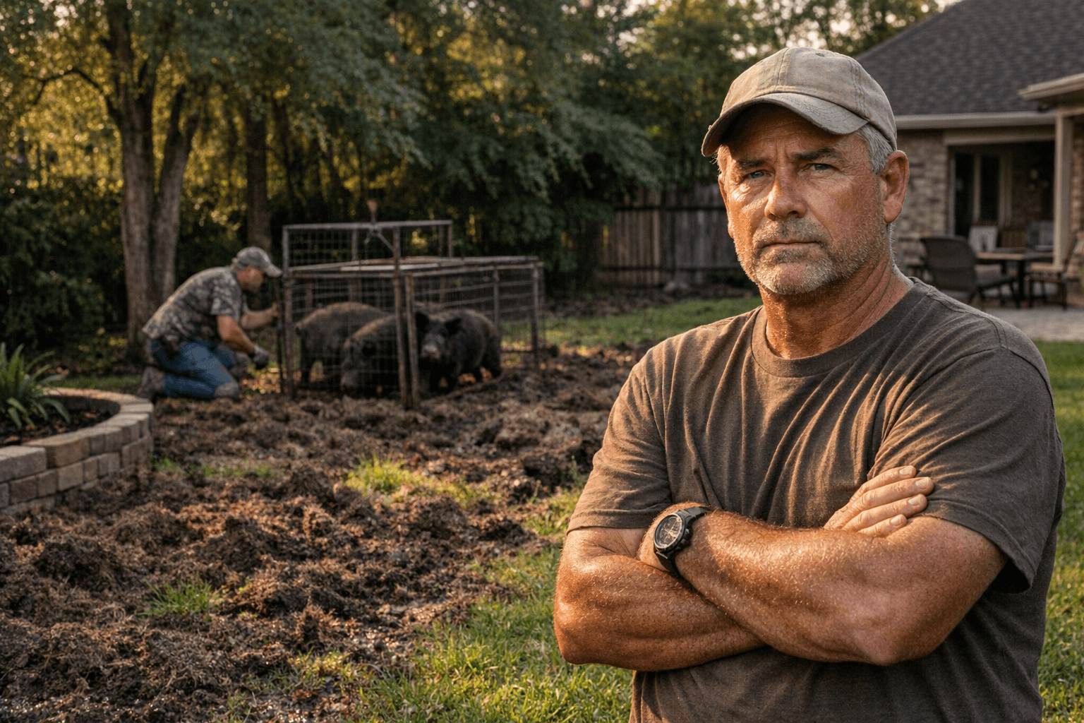 Katy residents battle feral hog invasion as trappers catch 120 plus