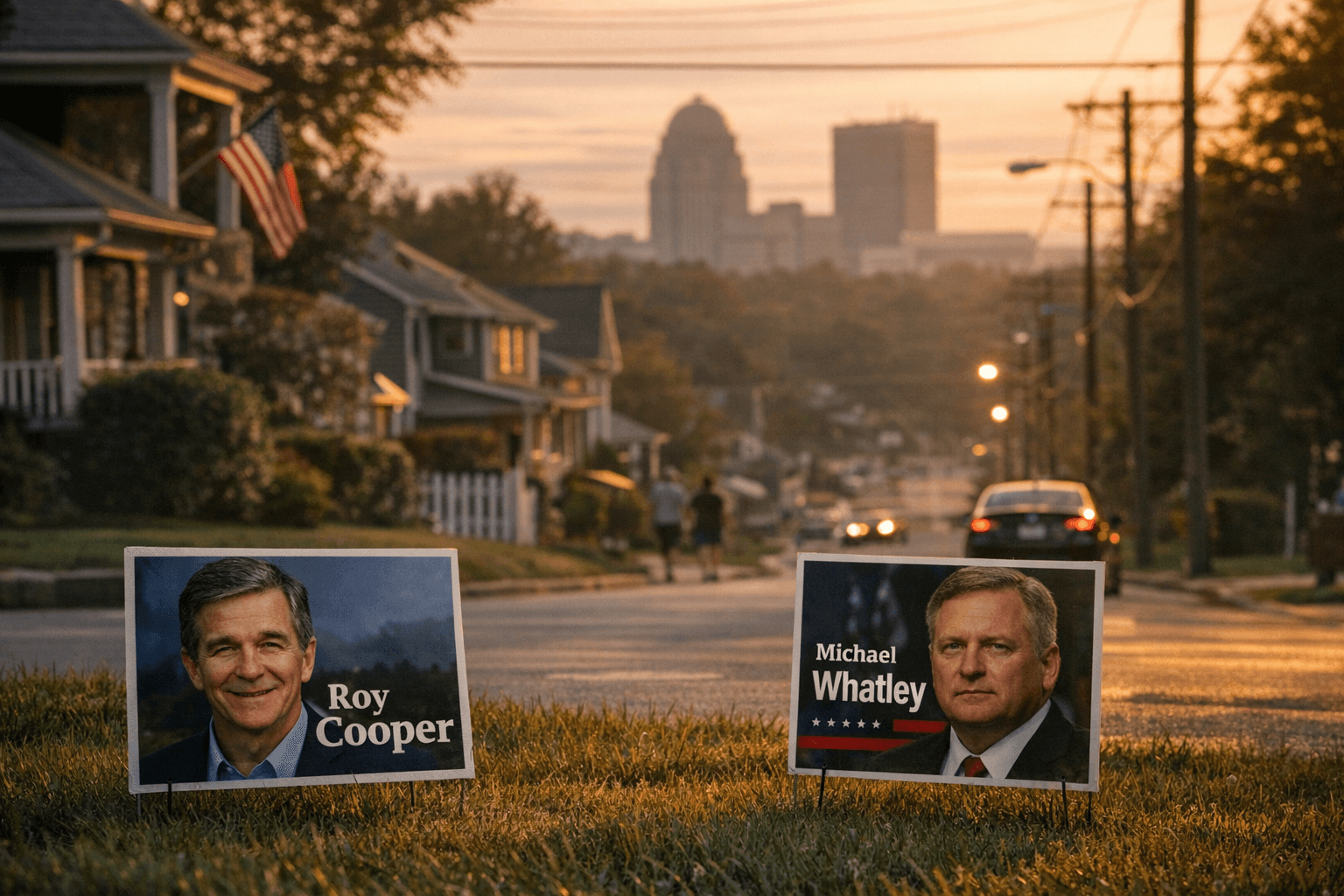 Poll shows Roy Cooper ahead of Michael Whatley in Senate race