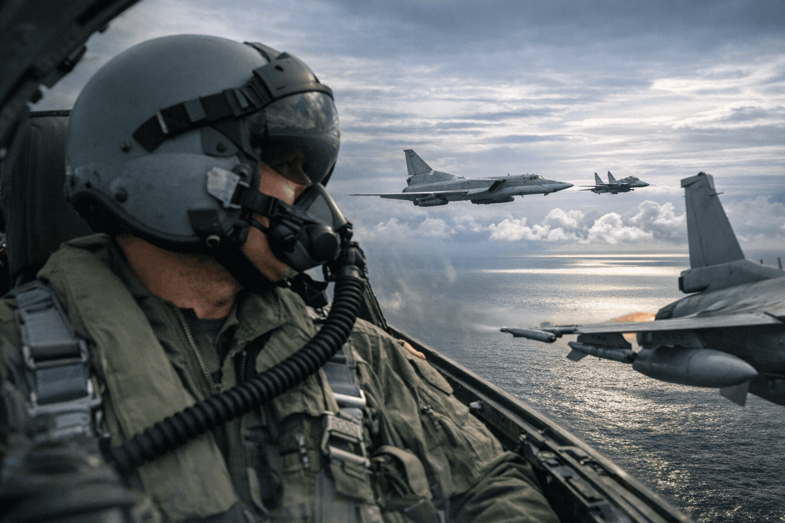 NATO Scrambles Jets to Intercept Russian Bombers Over Baltic Sea