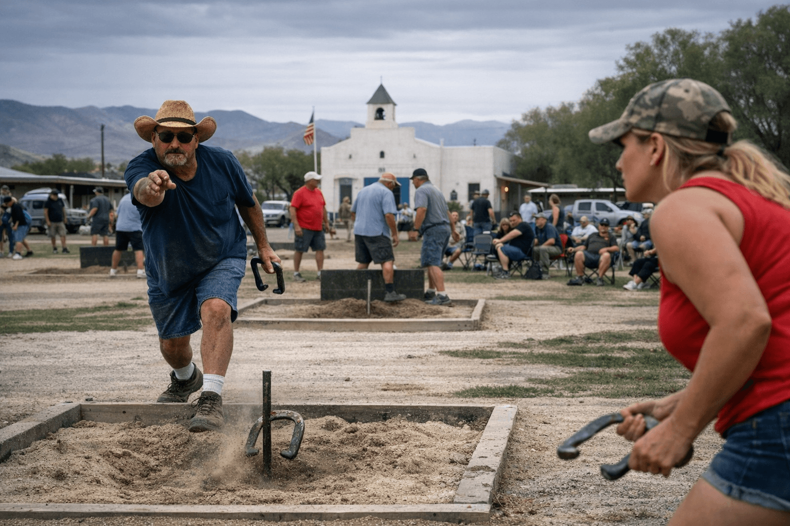 Amargosa Days hosts horseshoe tournament, draws 30 players to town park