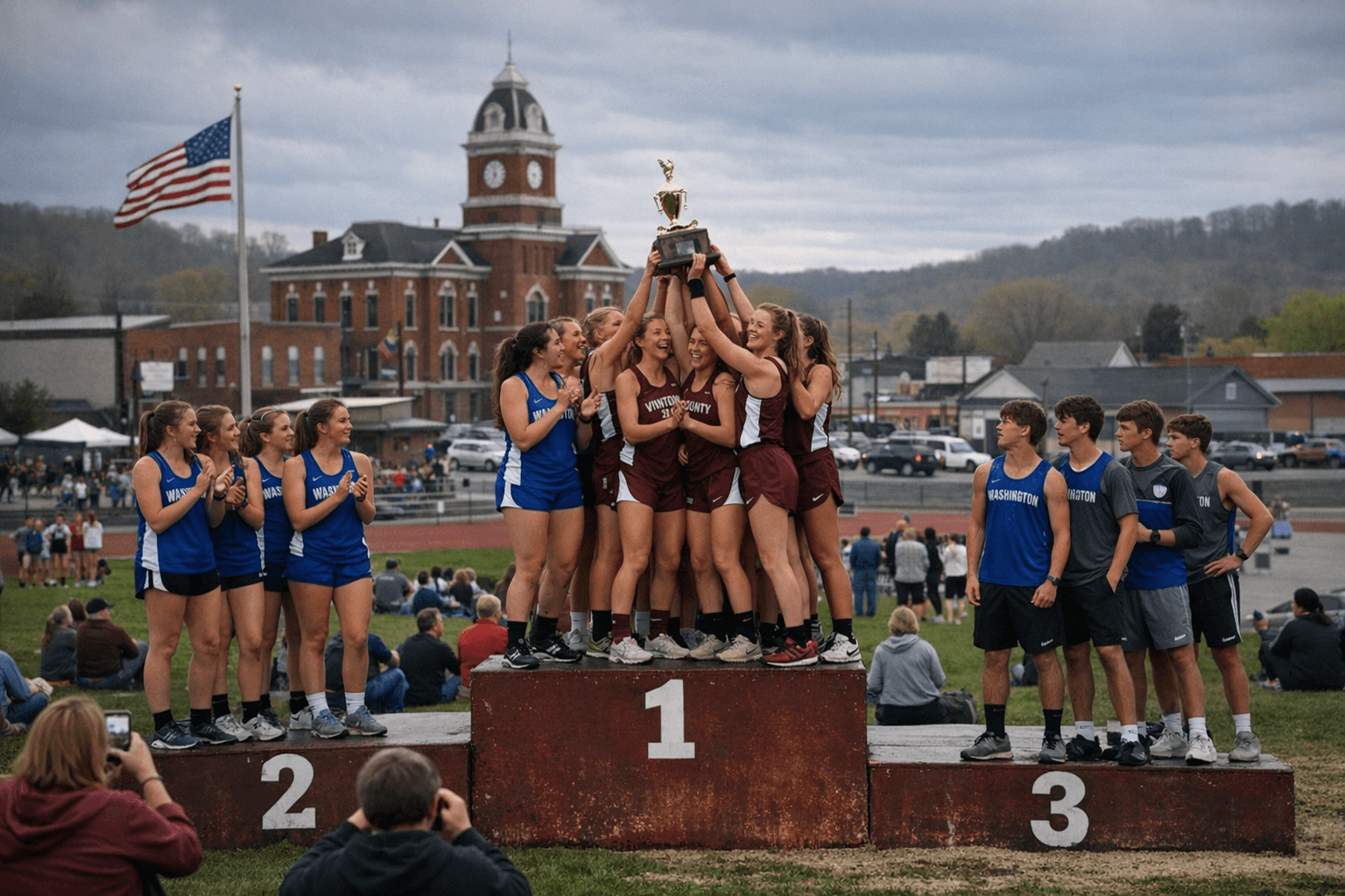 Vinton County girls win open, Washington teams place second, third