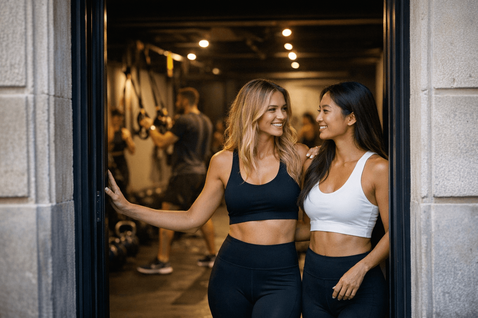 Romarey Ventura and Nayan Kao open fitness center on Muntaner street