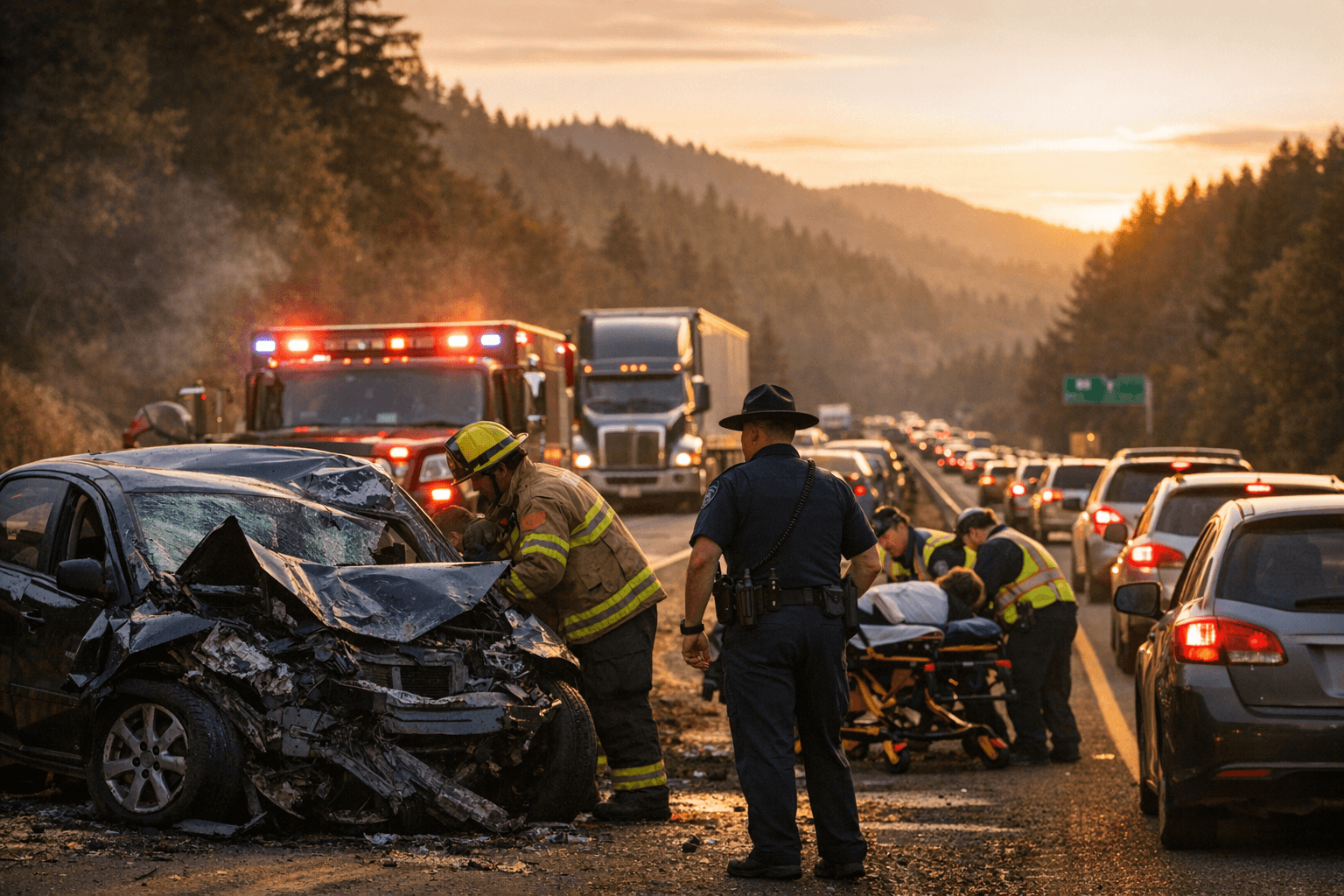 Crash near Cottage Grove slows southbound I-5 traffic