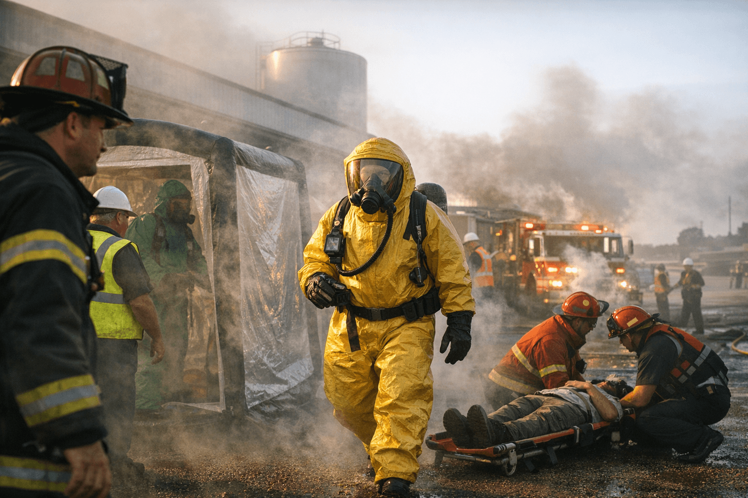 Holmes County hazmat drill tests emergency response at Centor in Berlin