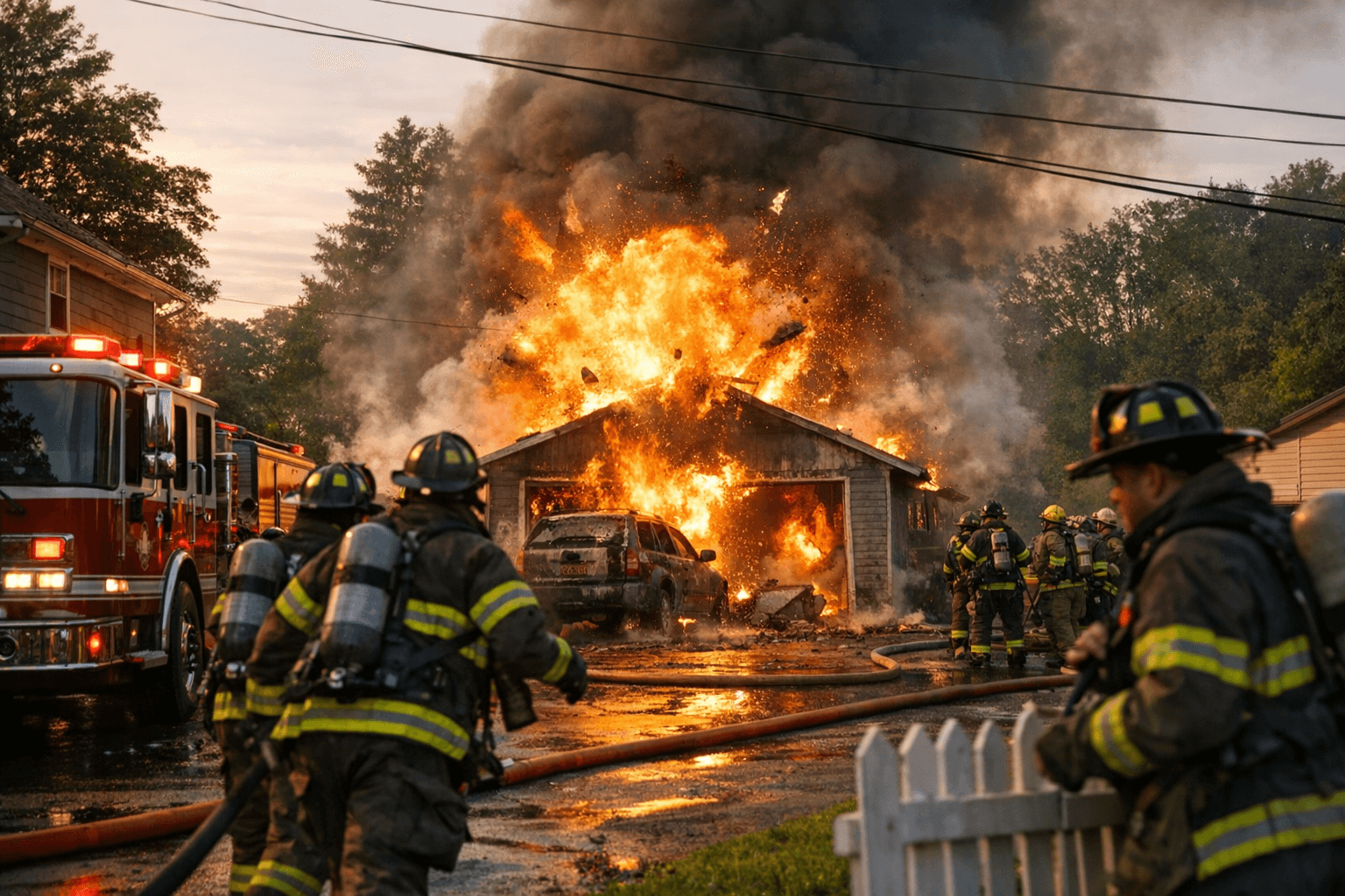 Multiple explosions reported at Washingtonville garage fire, mutual aid called