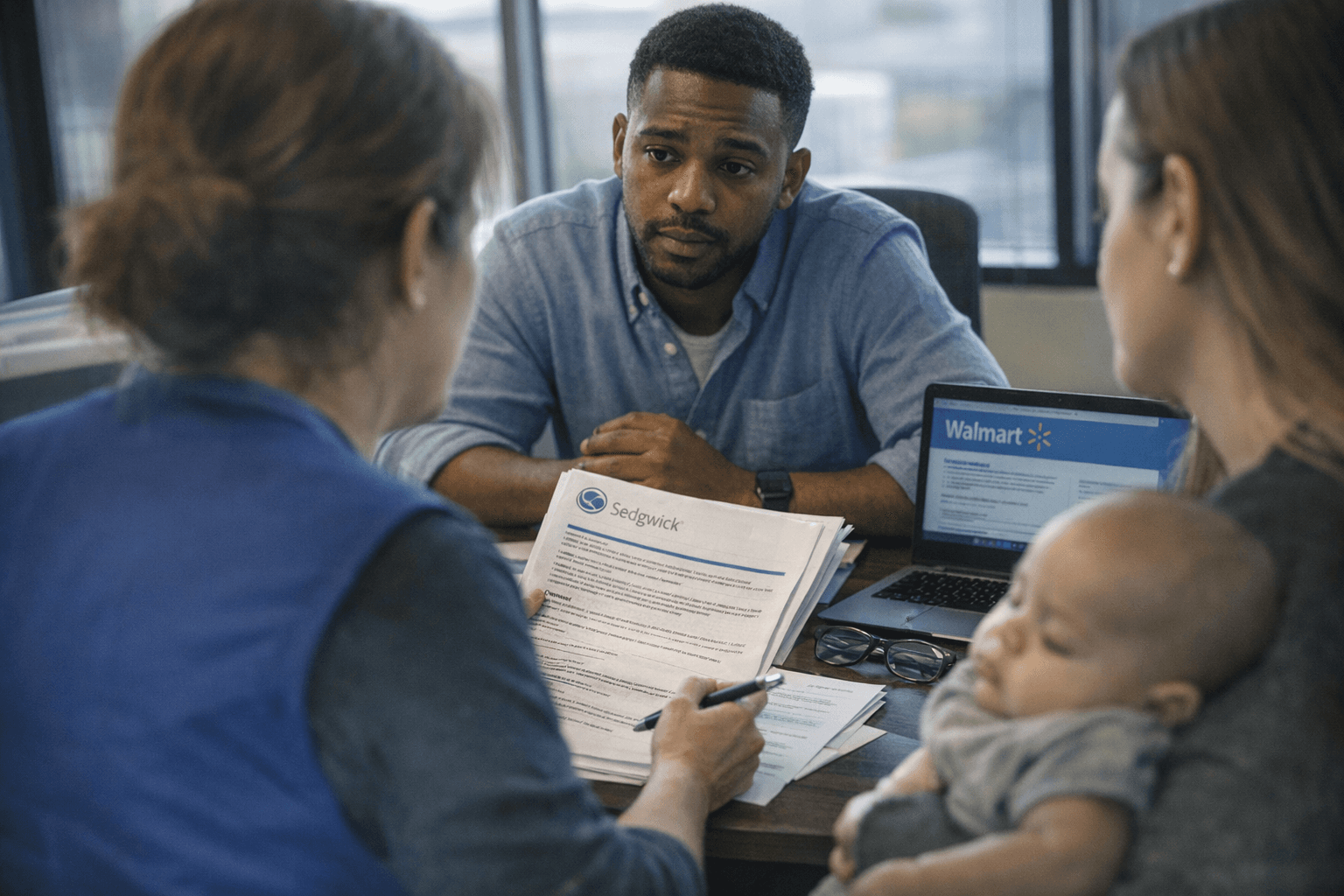 Walmart leave guides outline paid parental and maternity benefits for new parents