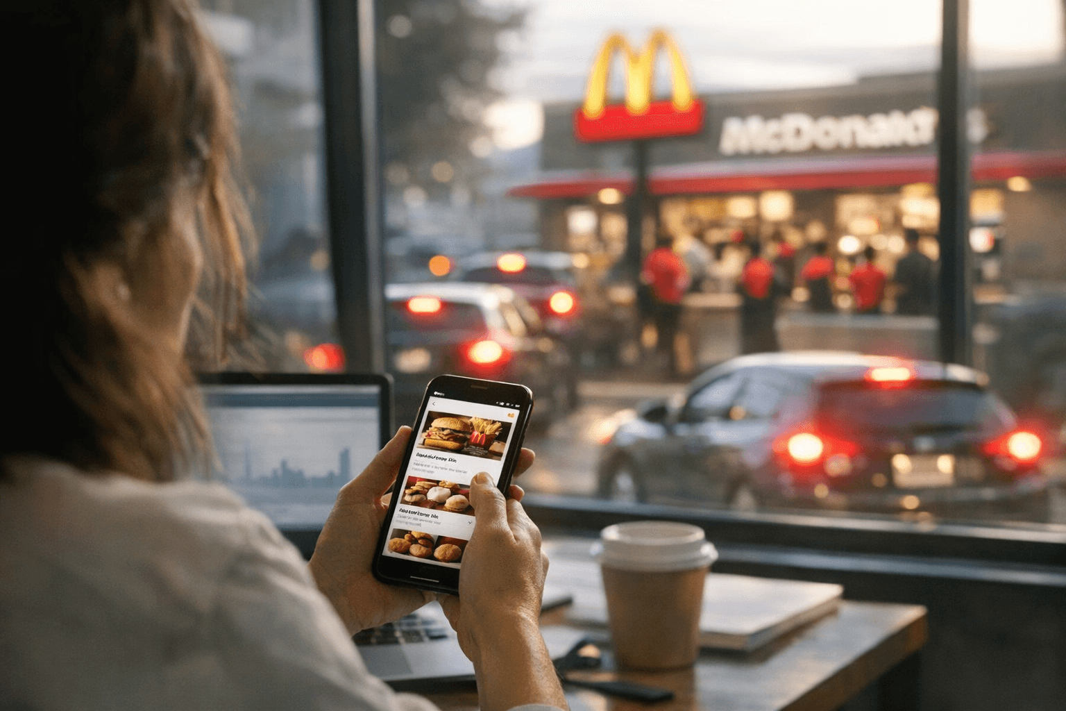 McDonald's deals page shows app offers driving restaurant traffic
