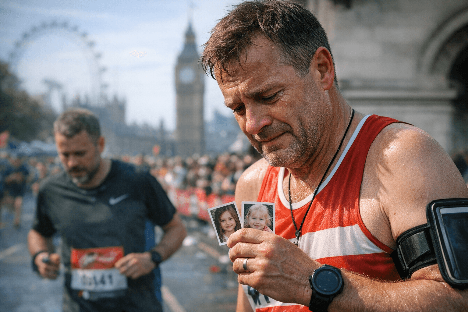 Fathers run London Marathon in memory of Southport attack victims