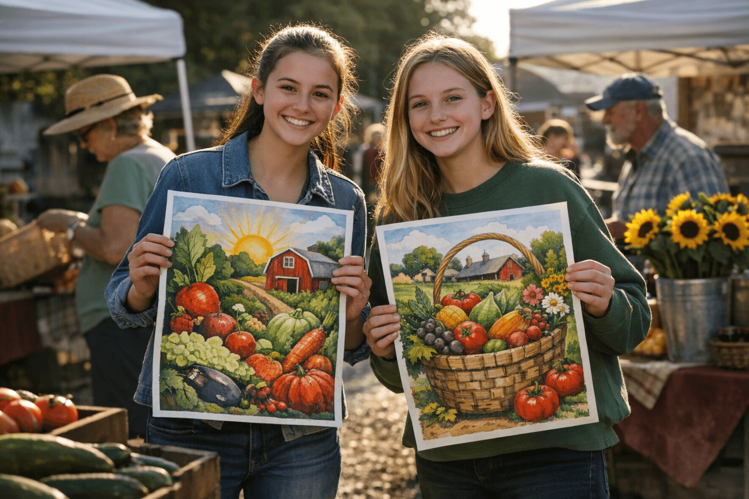 Goochland students win farmers market poster contest, designs chosen countywide
