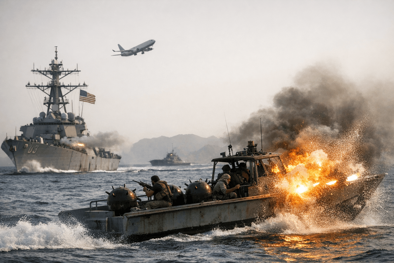 Trump orders Navy to target mine-laying boats in Strait of Hormuz, jet fuel shortage threatens flights