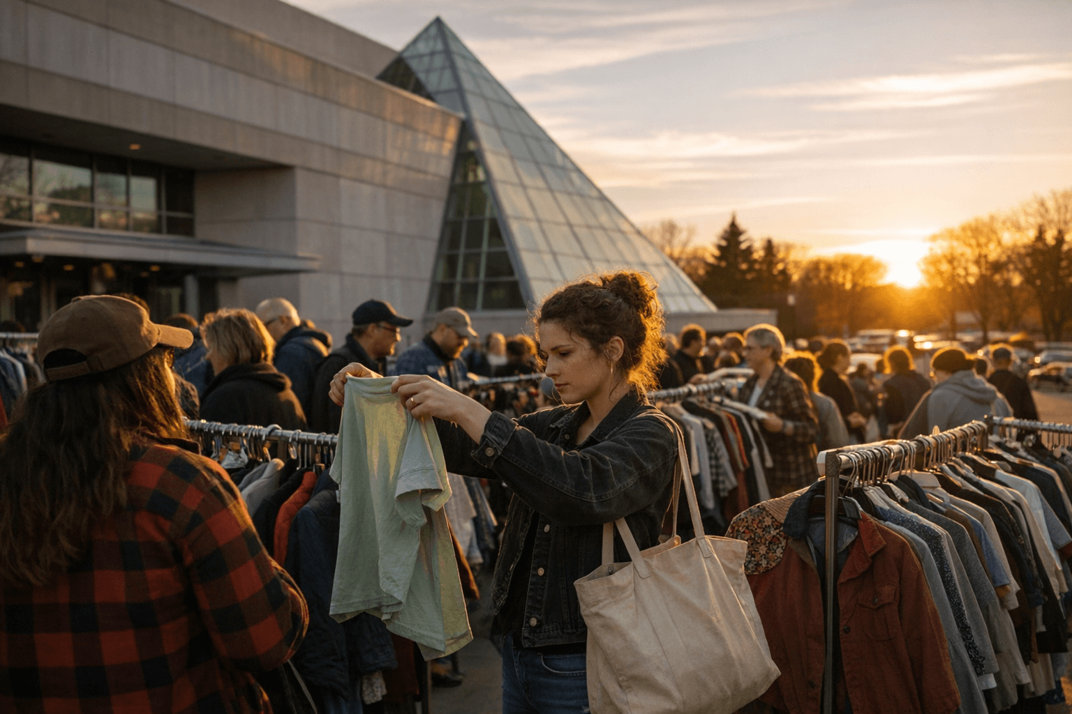 Dennos Museum Earth Day clothing swap draws bigger crowd in Traverse City