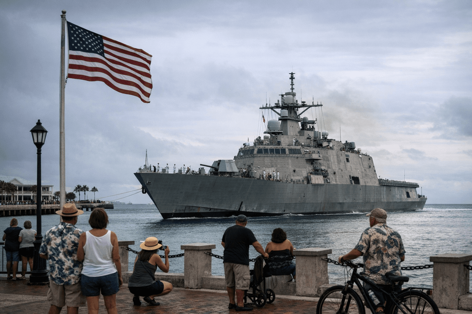 USS Wichita arrives in Key West, drawing local attention in Monroe County