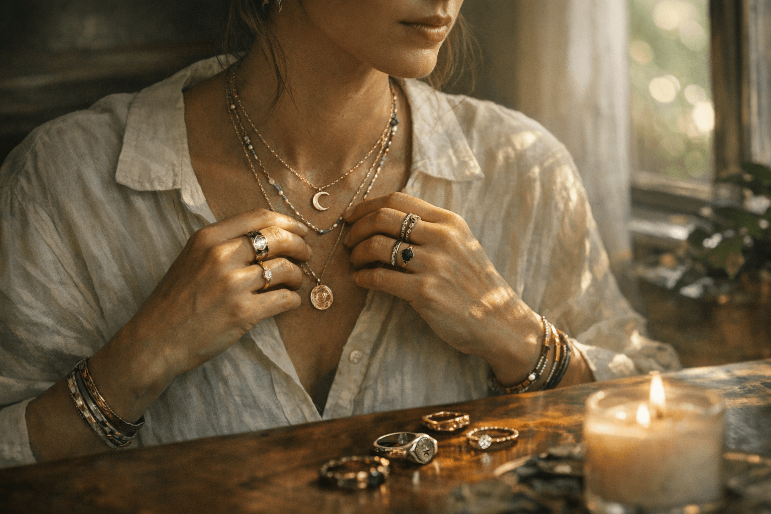 Meaning-driven jewelry rises, with layering, mixed metals, custom rings