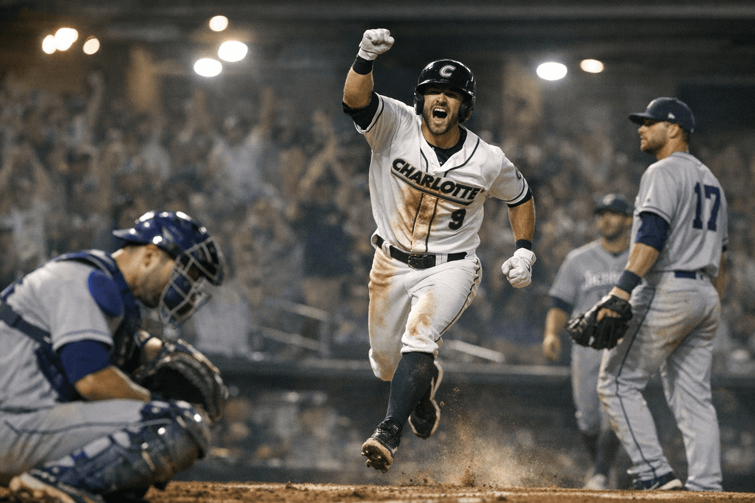 Charlotte’s power surge sinks Jacksonville, 9-4 after early deficit
